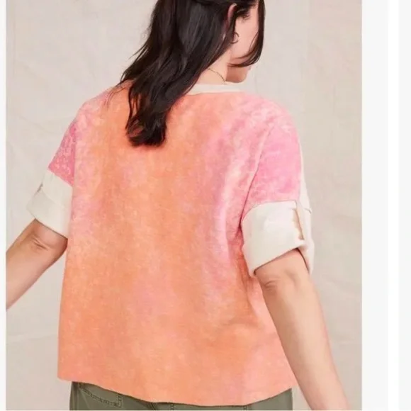 Anthropologie Pilcro Desert Intarsia Sweater Tee Size Medium - Picture 9 of 11